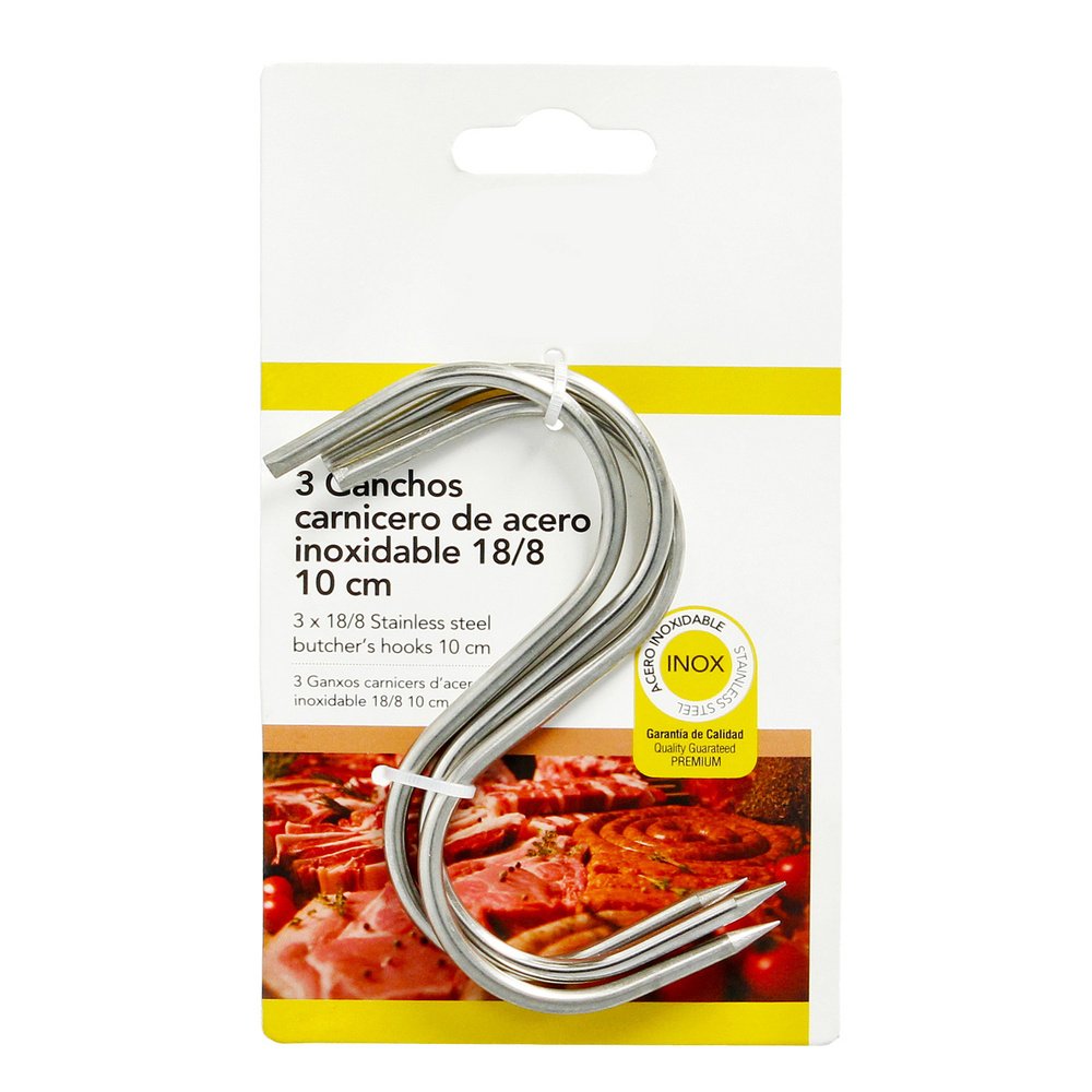 Blister 3 Ganchos Carnicero Inoxidables Nº 10 6 Blister 3 Ganchos Carnicero Inoxidables Nº 10