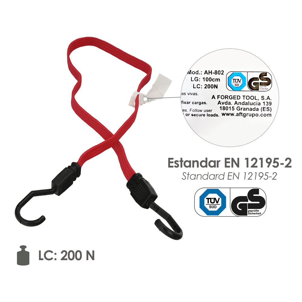 Pulpo De Goma Plano Reforzado 1,5 metro (2 unidades) 100% Latex, Capacidad Amarre 200 Newtons Gomas Elasticas, Cuerda Elastica, 3 Pulpo De Goma Plano Reforzado 1,5 metro (2 unidades) 100% Latex, Capacidad Amarre 200 Newtons Gomas Elasticas, Cuerda Elastica,