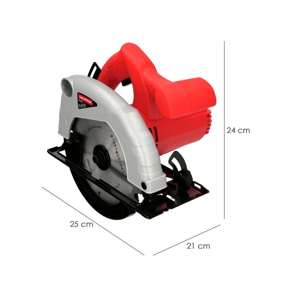 Sierra Circular 1300 Watt. Disco 185 mm. 4.800 RPM Corte a Inglete Con Regulador de Profundidad. Ingletadora, Sierra Madera. 2 Sierra Circular 1300 Watt. Disco 185 mm. 4.800 RPM Corte a Inglete Con Regulador de Profundidad. Ingletadora, Sierra Madera.