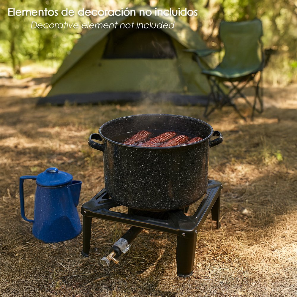 Hornillo Gas 4 Pies 30x30 cm. Potencia 4.000 Watts. 7 Hornillo Gas 4 Pies 30x30 cm. Potencia 4.000 Watts.