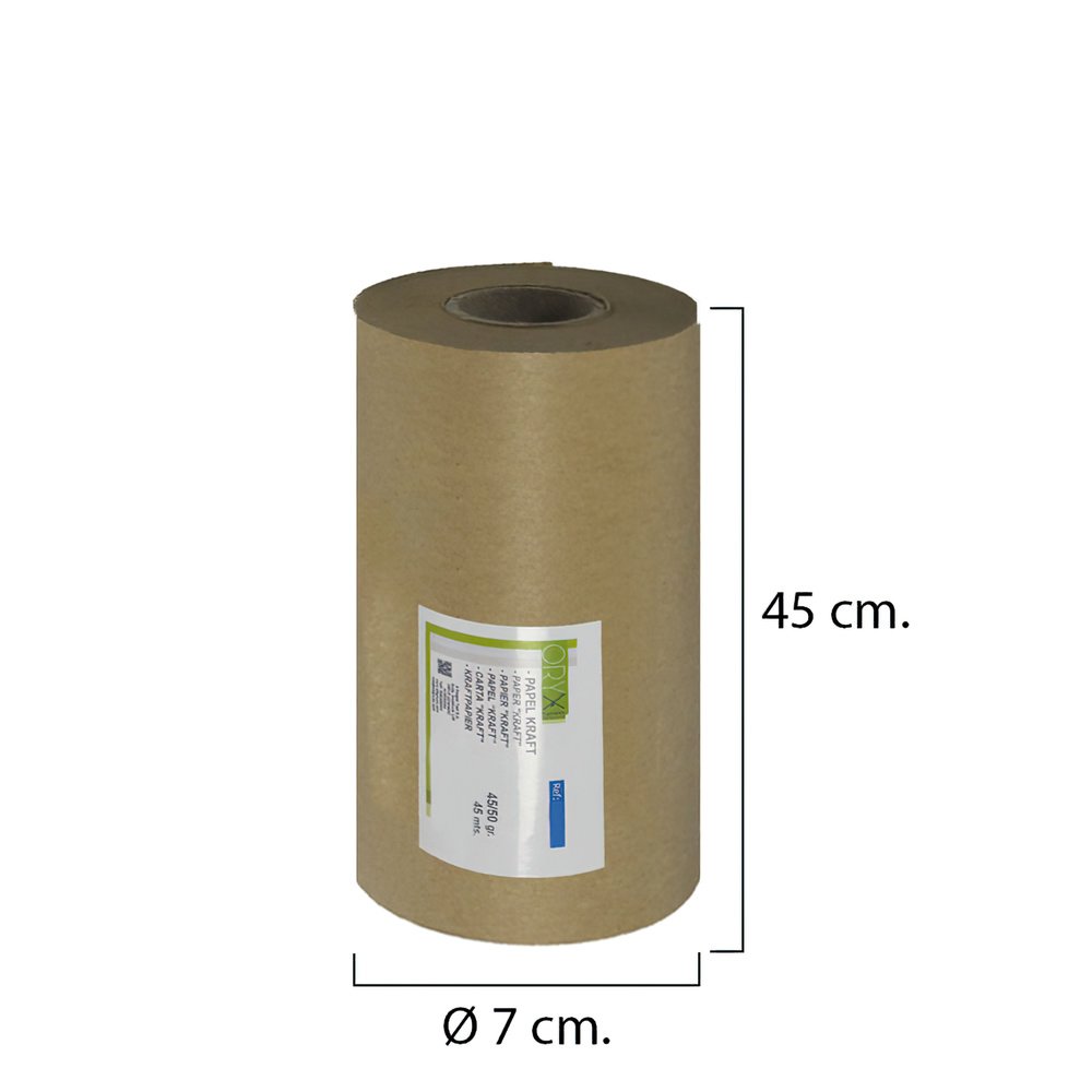 Papel Kraft 45 / 50 Gramos Rollo 45 cm. x 45 Metros 2 Papel Kraft 45 / 50 Gramos Rollo 45 cm. x 45 Metros