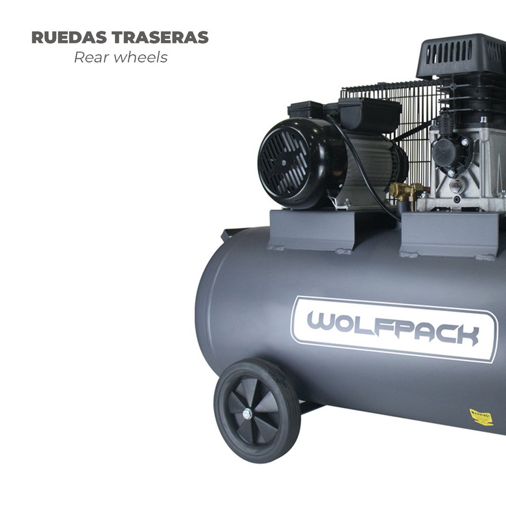 Compresor 100 Litros / 8 Bares / 2,2 Kw - 3,0 Hp Lubricado Por Aceite 2 Compresor 100 Litros / 8 Bares / 2,2 Kw - 3,0 Hp Lubricado Por Aceite