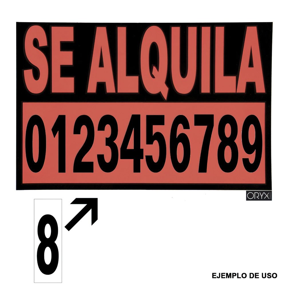 Numero Adhesivo 46x140 mm. Nº 2 3 Numero Adhesivo 46x140 mm. Nº 2