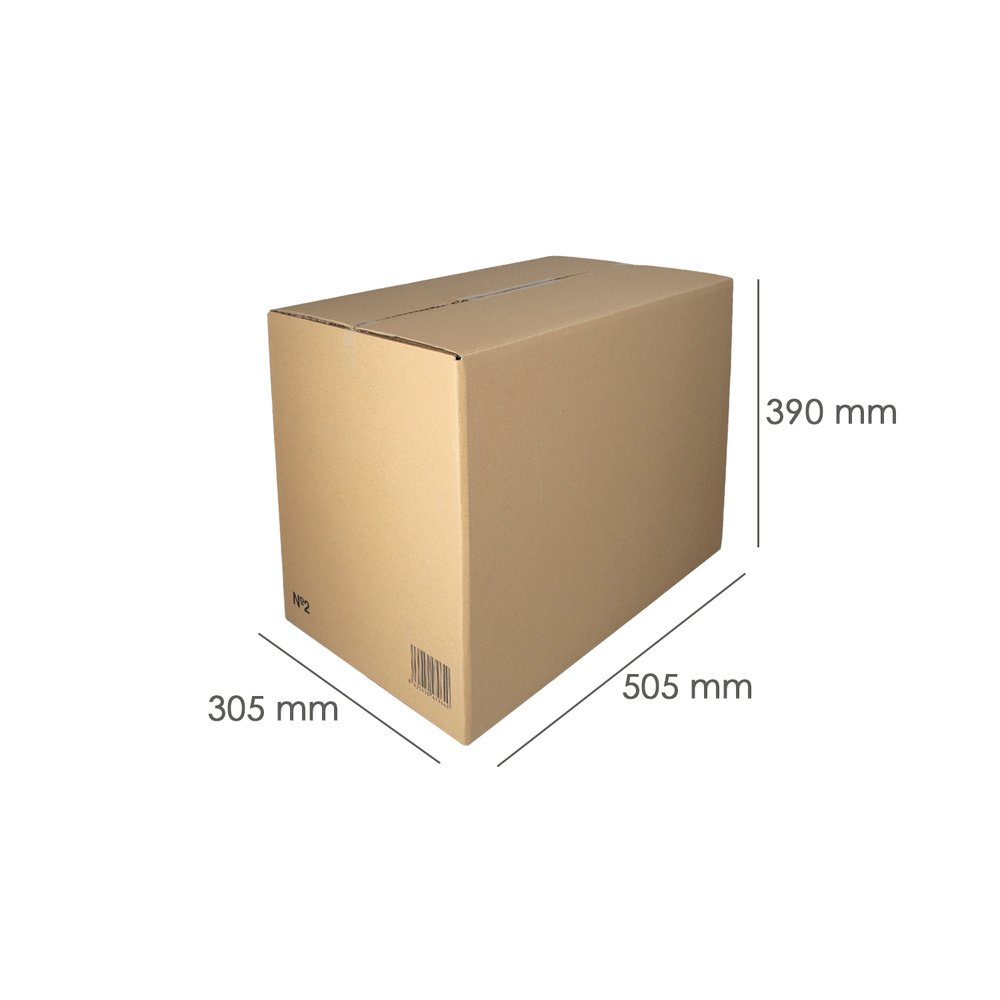 Caja Embalaje Nº2 Anonima 500 x 305 x 377 mm. 2 Caja Embalaje Nº2 Anonima 500 x 305 x 377 mm.