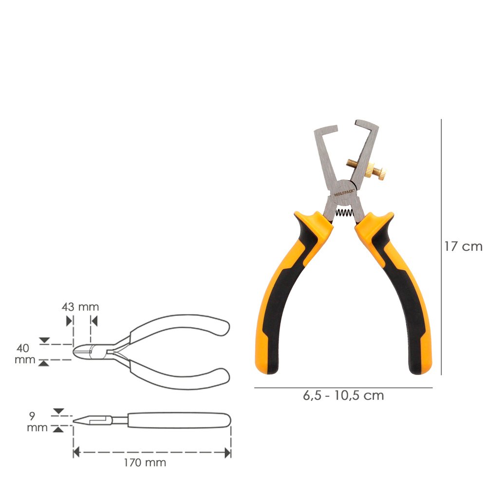 Alicates Pelacables 150 mm. Acero DIN 5745 Pelacables, Corta Cables, Pelador Cables, 2 Alicates Pelacables 150 mm. Acero DIN 5745 Pelacables, Corta Cables, Pelador Cables,