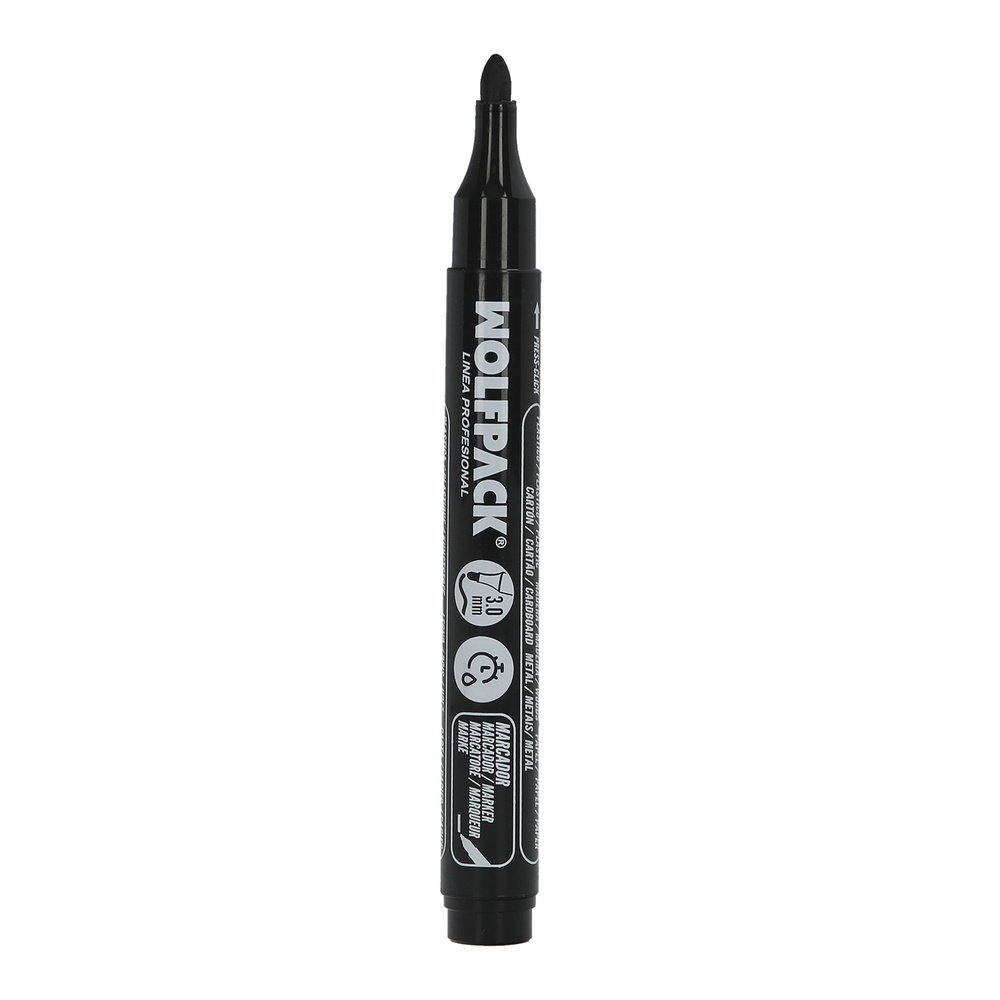 Rotulador Permanente Profesional Negro. 5 Rotulador Permanente Profesional Negro.