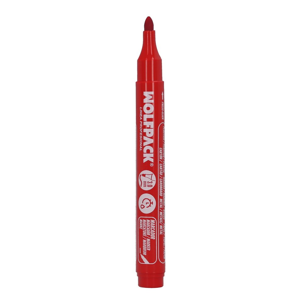 Rotulador Permanente Profesional Rojo. 5 Rotulador Permanente Profesional Rojo.
