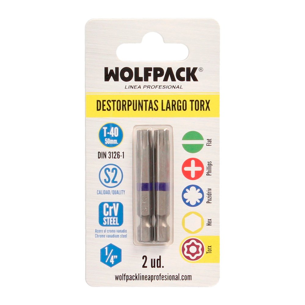 Puntas Largas Destornillador Torx T40 (2 Piezas). Acero S2 al Cromo Vanadio. Puntas Hexagonales, Destorpuntas, 3 Puntas Largas Destornillador Torx T40 (2 Piezas). Acero S2 al Cromo Vanadio. Puntas Hexagonales, Destorpuntas,