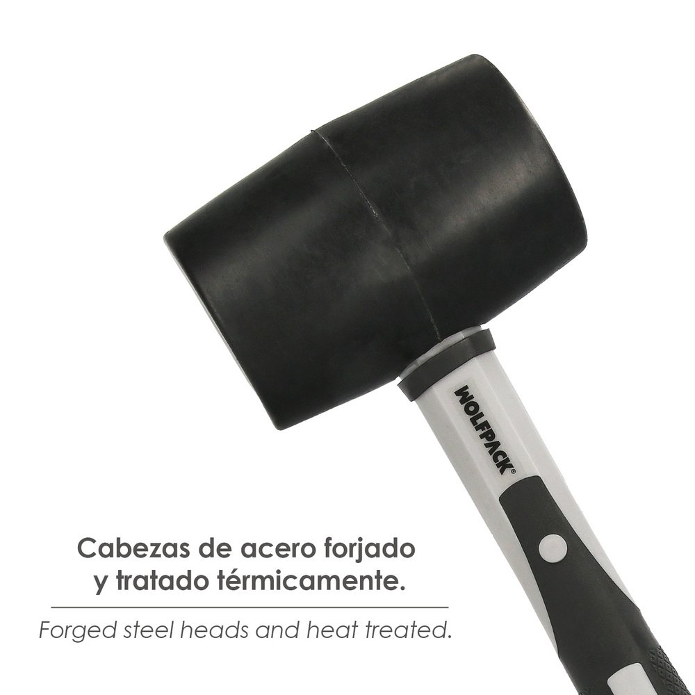 Maza Goma Mango Fibra Vidrio 500 Grms
