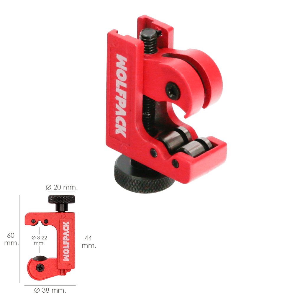 Cortador De Tubos Mini De Ø 3 A 22 mm. Cuerpo Realizado en Aluminio y Rodel en Acero Templado. 3 Cortador De Tubos Mini De Ø 3 A 22 mm. Cuerpo Realizado en Aluminio y Rodel en Acero Templado.