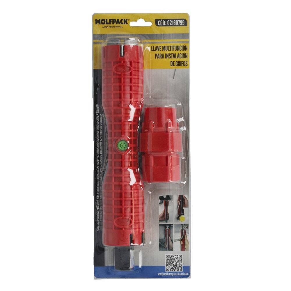 Llave Para Grifos Multifuncion Con Adaptador, Llave Hexagonal y Extractor de Tornillos 6 Llave Para Grifos Multifuncion Con Adaptador, Llave Hexagonal y Extractor de Tornillos