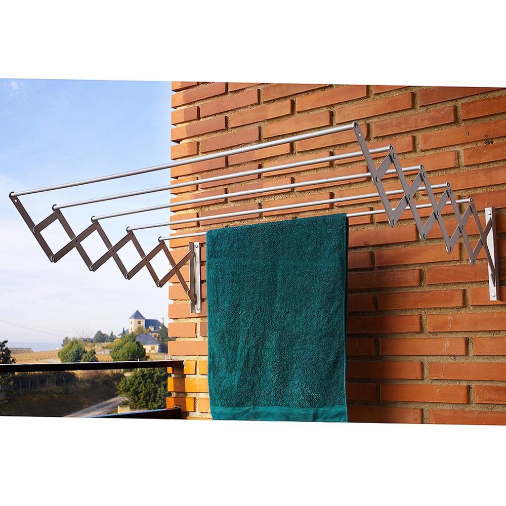 Tendedero Extensible Pared Aluminio 1,