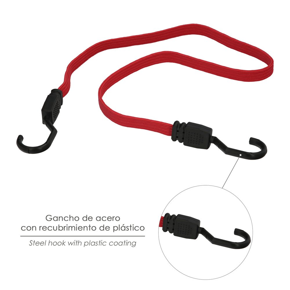 Pulpo De Goma Plano Reforzado 1,5 metro (2 unidades) 100% Latex, Capacidad Amarre 200 Newtons Gomas Elasticas, Cuerda Elastica, 4 Pulpo De Goma Plano Reforzado 1,5 metro (2 unidades) 100% Latex, Capacidad Amarre 200 Newtons Gomas Elasticas, Cuerda Elastica,