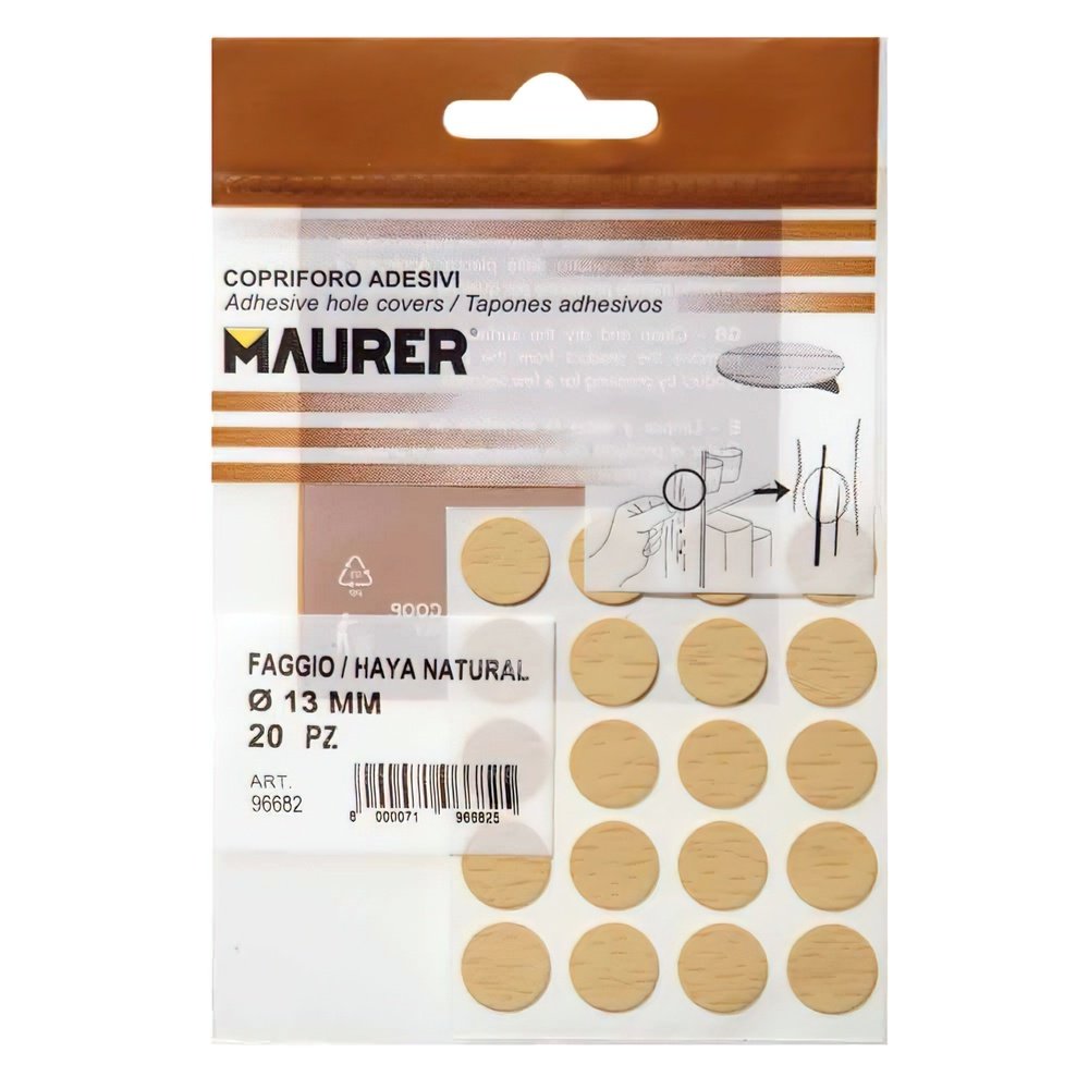 Tapatornillos Adhesivos Haya Natural (Blister 20 unidades) 2 Tapatornillos Adhesivos Haya Natural (Blister 20 unidades)