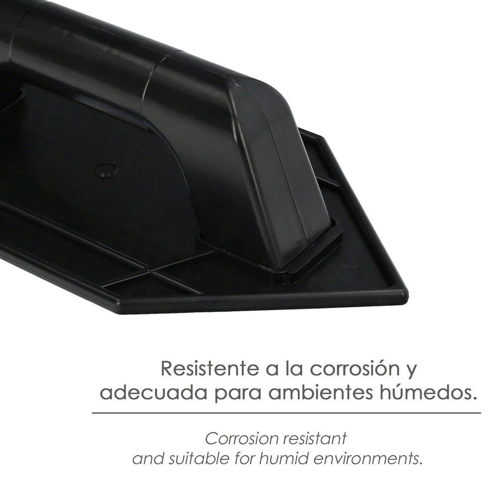 Talocha Plastico Punta Mango Redondo 26 x 14 cm. Negro Con Alveolos 3 Talocha Plastico Punta Mango Redondo 26 x 14 cm. Negro Con Alveolos