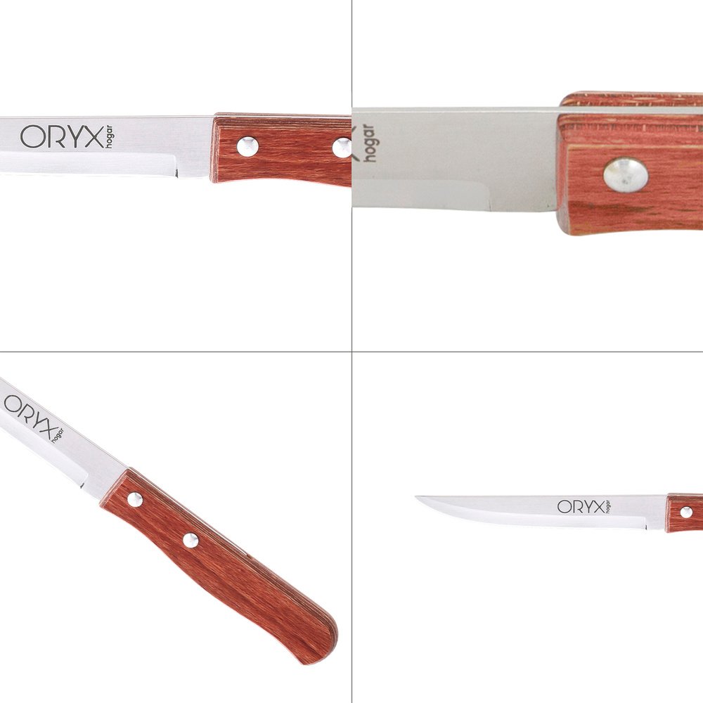 Cuchillo Montana Multiusos Hoja Lisa Acero Inoxidable 11 cm. Mango Madera (Blister 3 piezas) 4 Cuchillo Montana Multiusos Hoja Lisa Acero Inoxidable 11 cm. Mango Madera (Blister 3 piezas)