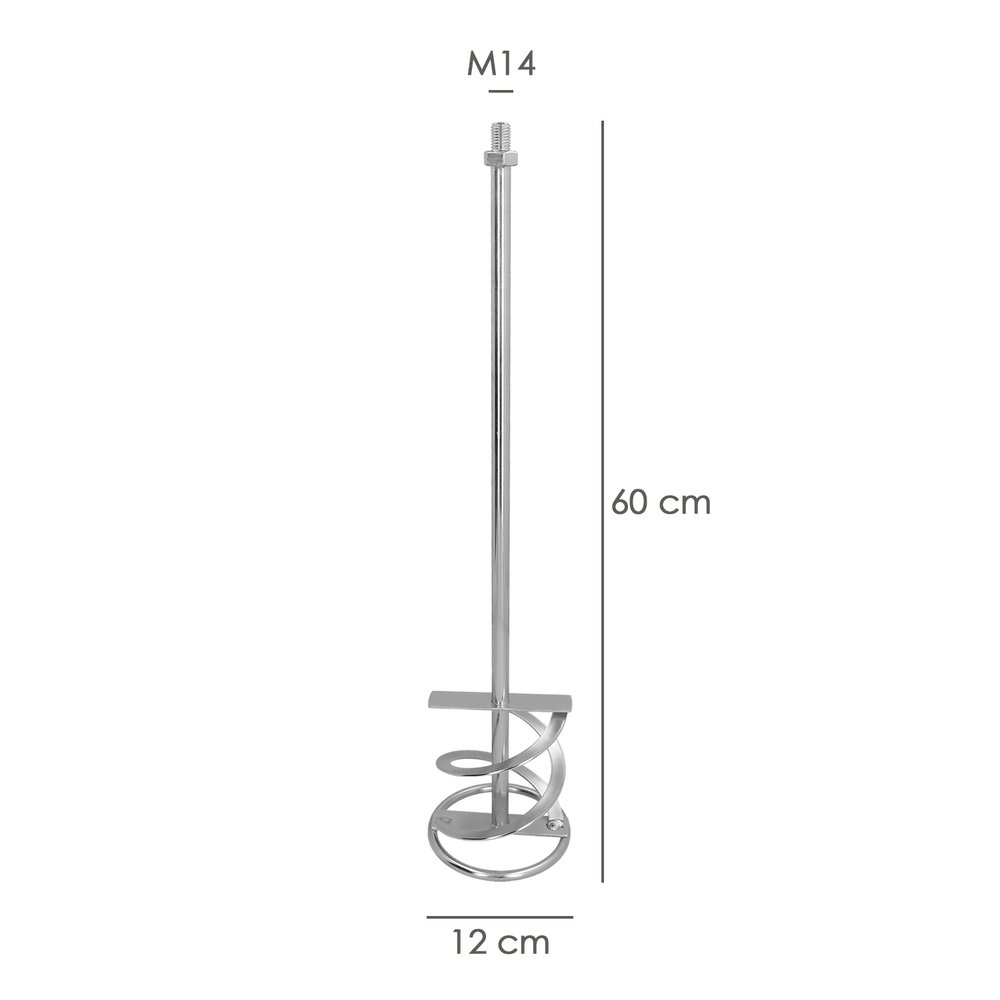 Mezclador Cola Recambio M14 120x600 mm. 2 Mezclador Cola Recambio M14 120x600 mm.