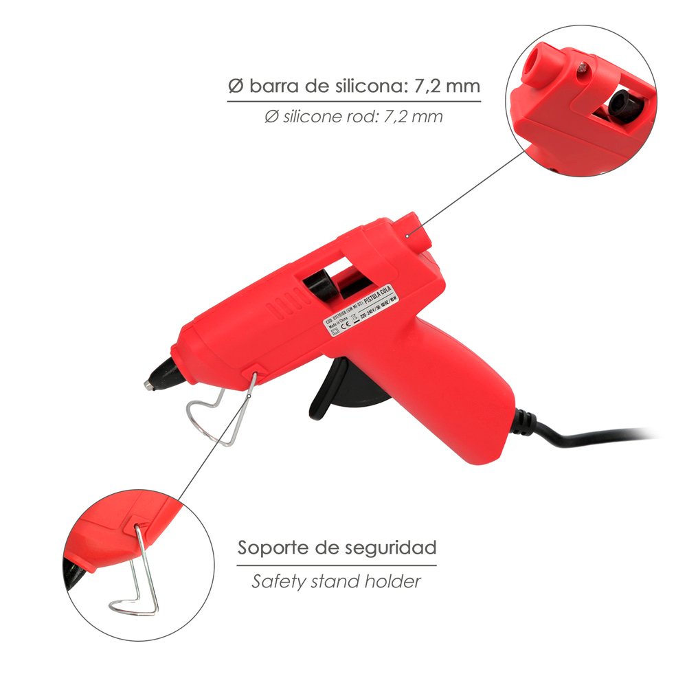Pistola Termocolante Wolfpack- IDE 10w/ 7 mm. 3 Pistola Termocolante Wolfpack- IDE 10w/ 7 mm.