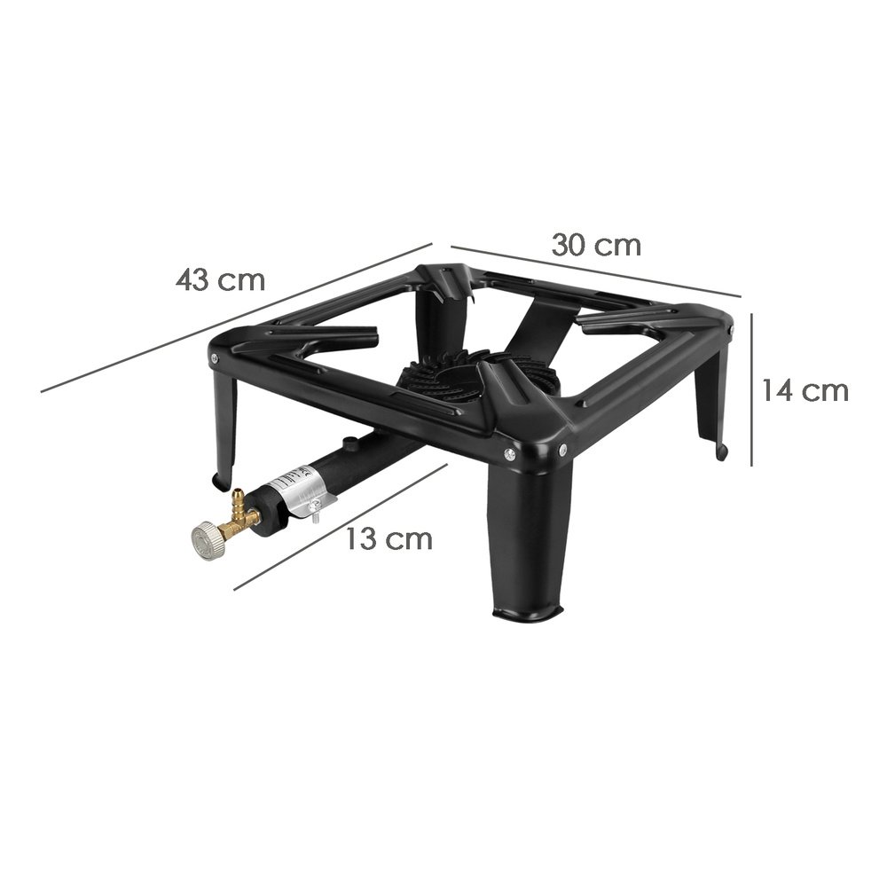 Hornillo Gas 4 Pies 30x30 cm. Potencia 4.000 Watts. 2 Hornillo Gas 4 Pies 30x30 cm. Potencia 4.000 Watts.