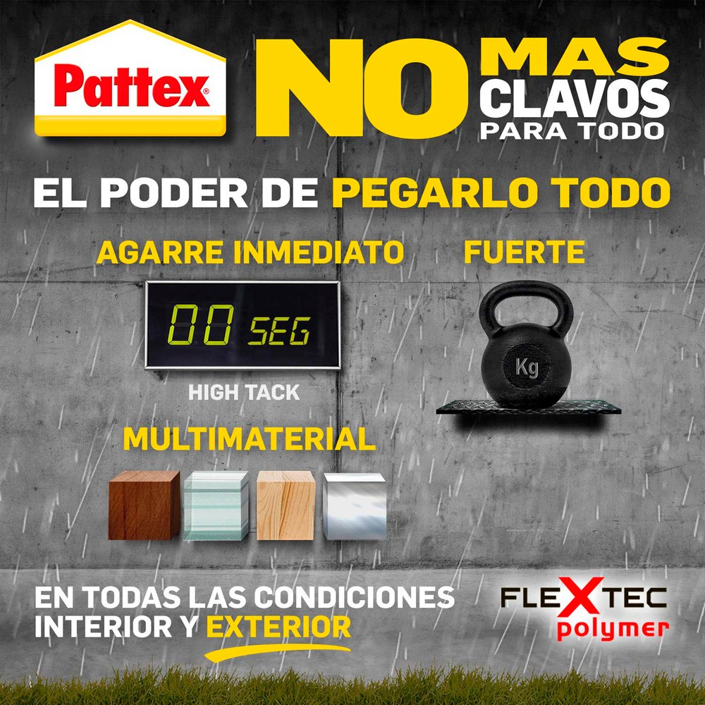 Nural Pattex No Mas Clavos Para Todo (Tubo 142gr) 2 Nural Pattex No Mas Clavos Para Todo (Tubo 142gr)