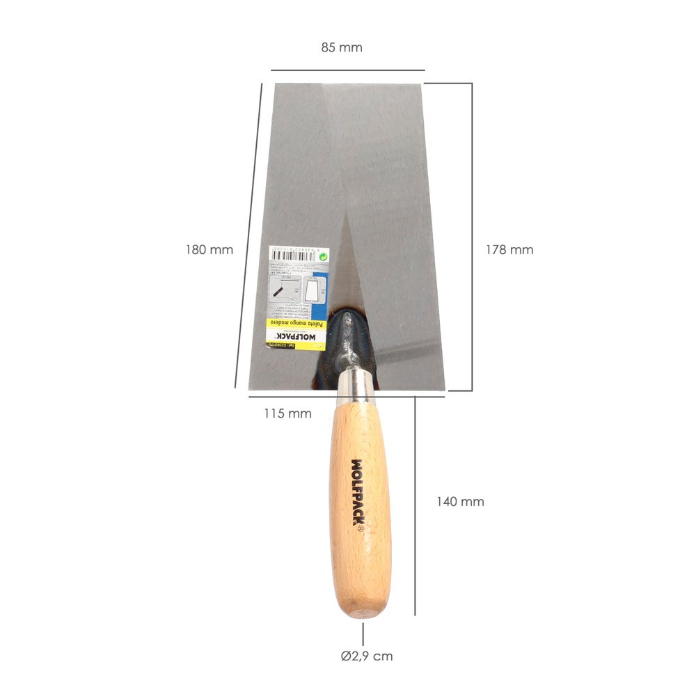 Paleta Wolfpack Plus Mango Madera 341-a/180 mm.