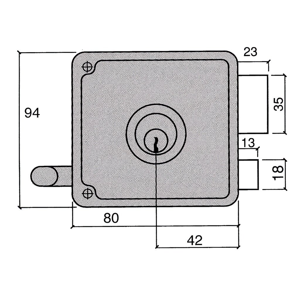 Cerradura Ucem 4125-hb/10/ Izquierda 2 Cerradura Ucem 4125-hb/10/ Izquierda