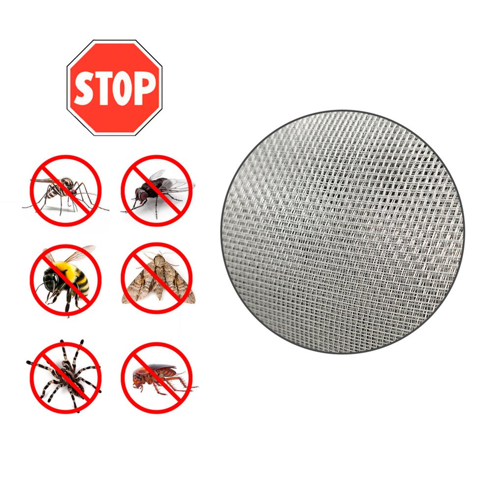 Tela Mosquitera Fibra Vidrio Gris 18x16