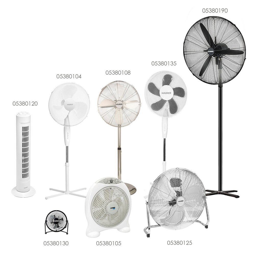 Ventilador Pie Ø 70 x195 cm. Negro 190 W. Oscilación Automatica, Altura Regulable, Cabezal Inclinable, Base Estable 60x60 cm. 4 Ventilador Pie Ø 70 x195 cm. Negro 190 W. Oscilación Automatica, Altura Regulable, Cabezal Inclinable, Base Estable 60x60 cm.