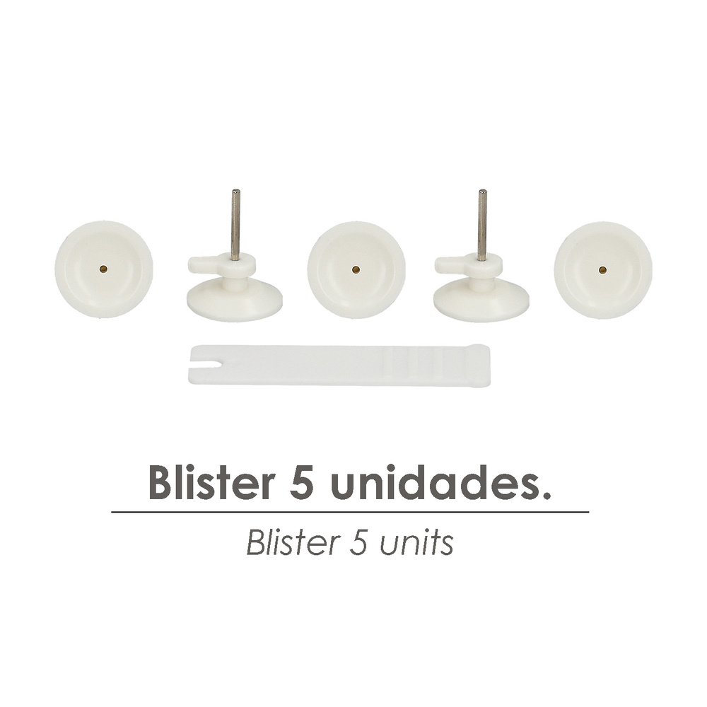 Cuelga Cuadros Redondo Grande (Blister 5 unidades) Clavar