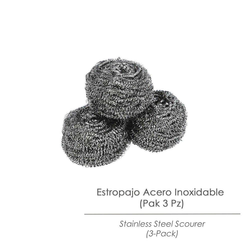 Estropajo Acero Inoxidable (Pak 3 Pz) 3 Estropajo Acero Inoxidable (Pak 3 Pz)