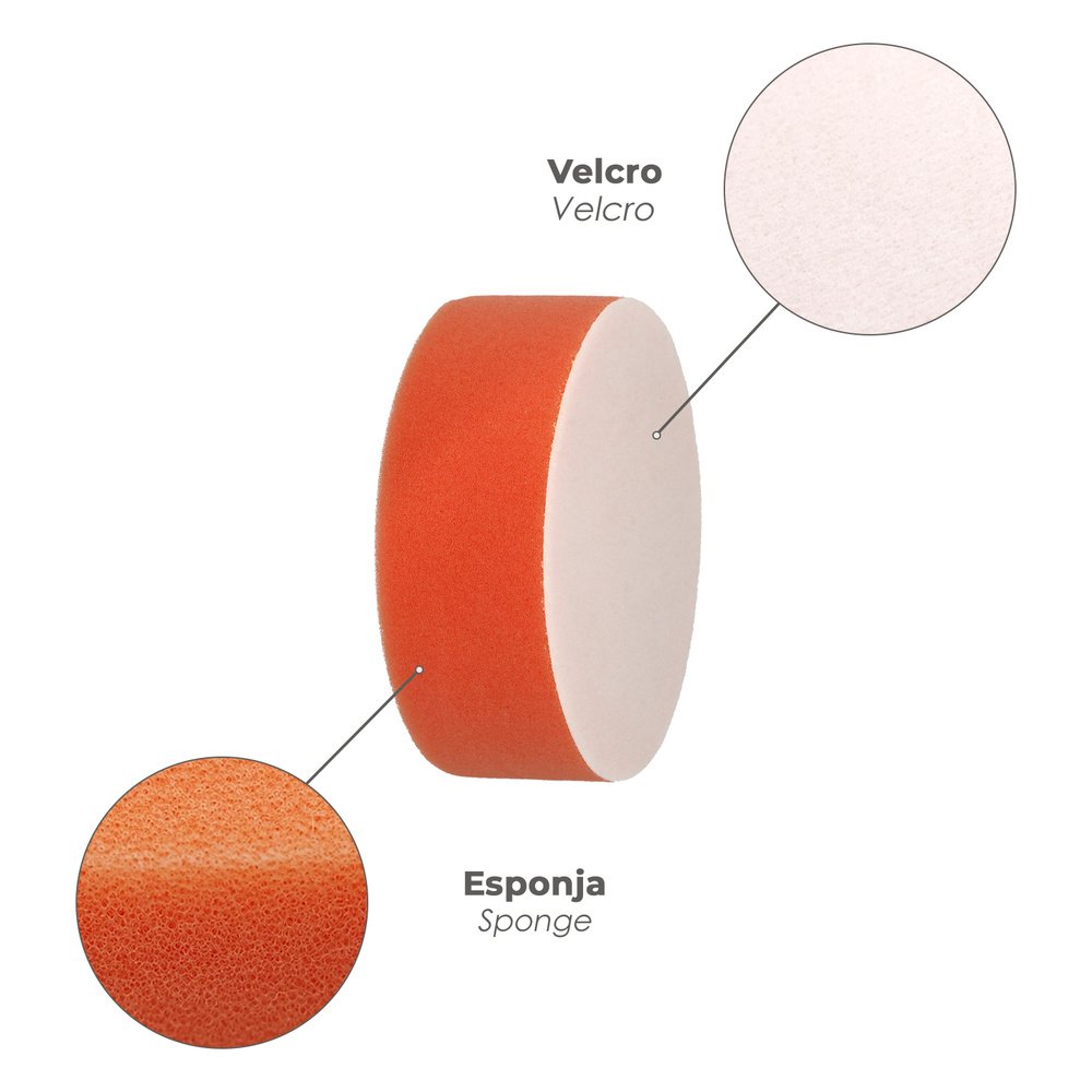Disco Pulidor Esponja Con Velcro Ø 125mm. 3 Disco Pulidor Esponja Con Velcro Ø 125mm.