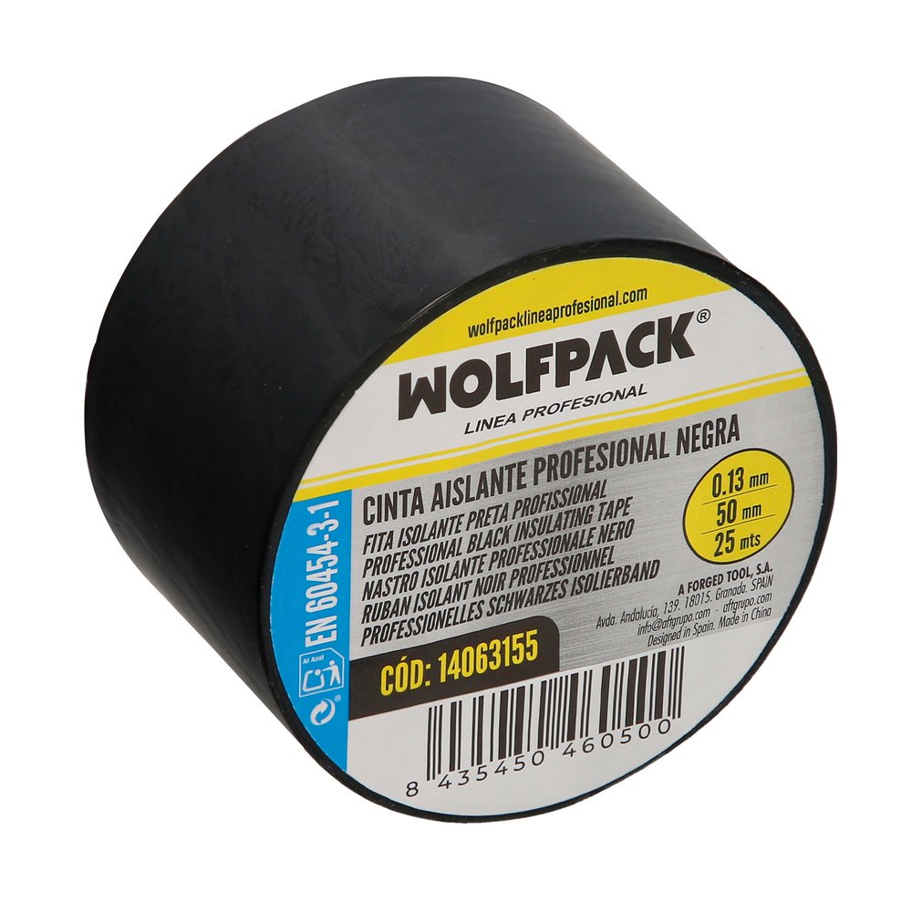 Cinta Aislante Profesional Negra Espesor 0.13 mm. Ancho 50 mm. Rollo 25 Metros Cinta Electricista, Cinta Aislante Cables 2 Cinta Aislante Profesional Negra Espesor 0.13 mm. Ancho 50 mm. Rollo 25 Metros Cinta Electricista, Cinta Aislante Cables