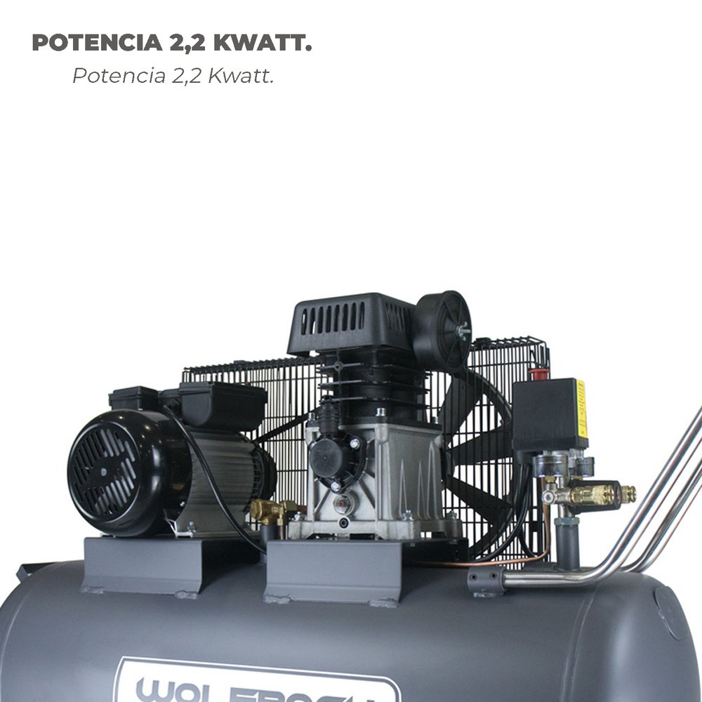 Compresor 100 Litros / 8 Bares / 2,2 Kw - 3,0 Hp Lubricado Por Aceite 4 Compresor 100 Litros / 8 Bares / 2,2 Kw - 3,0 Hp Lubricado Por Aceite