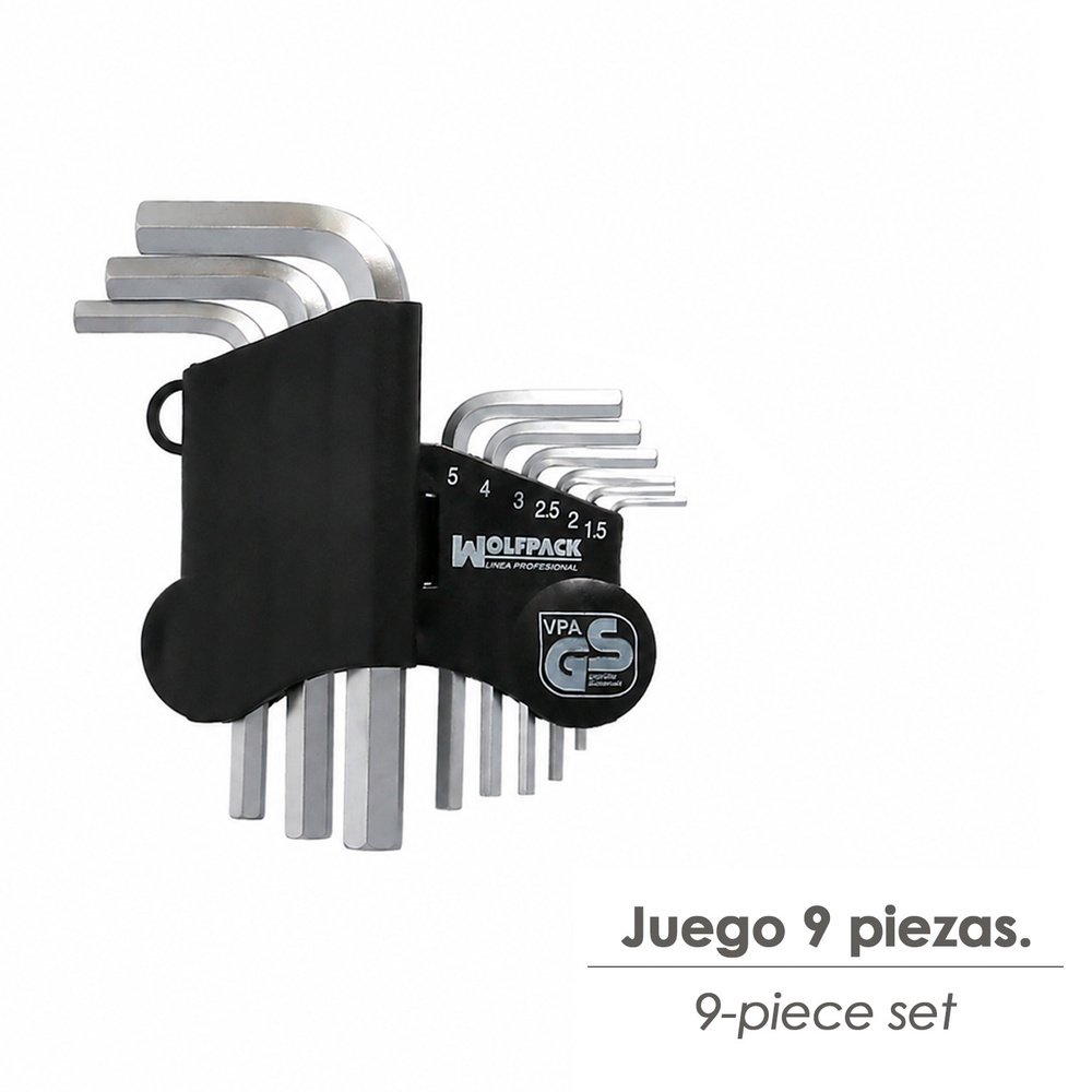 Juego Llaves Allen 9 Piezas 3 Juego Llaves Allen 9 Piezas
