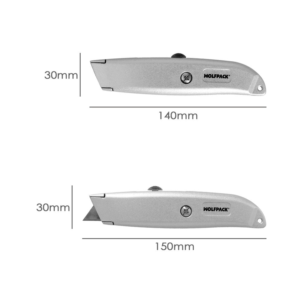 Cutter Hoja Trapezoidal Retráctil Acero Sk5 2 Cutter Hoja Trapezoidal Retráctil Acero Sk5