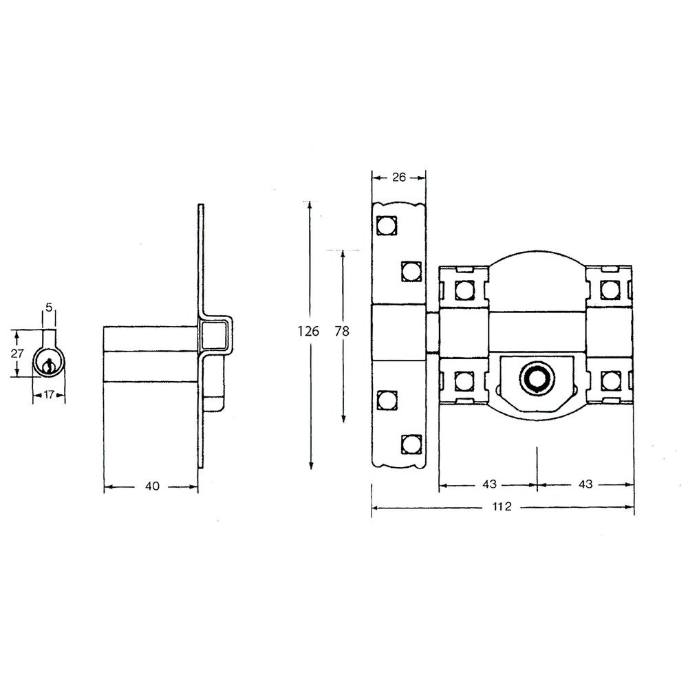 Cerrojo Fac 300-r/ 80-p 2 Cerrojo Fac 300-r/ 80-p