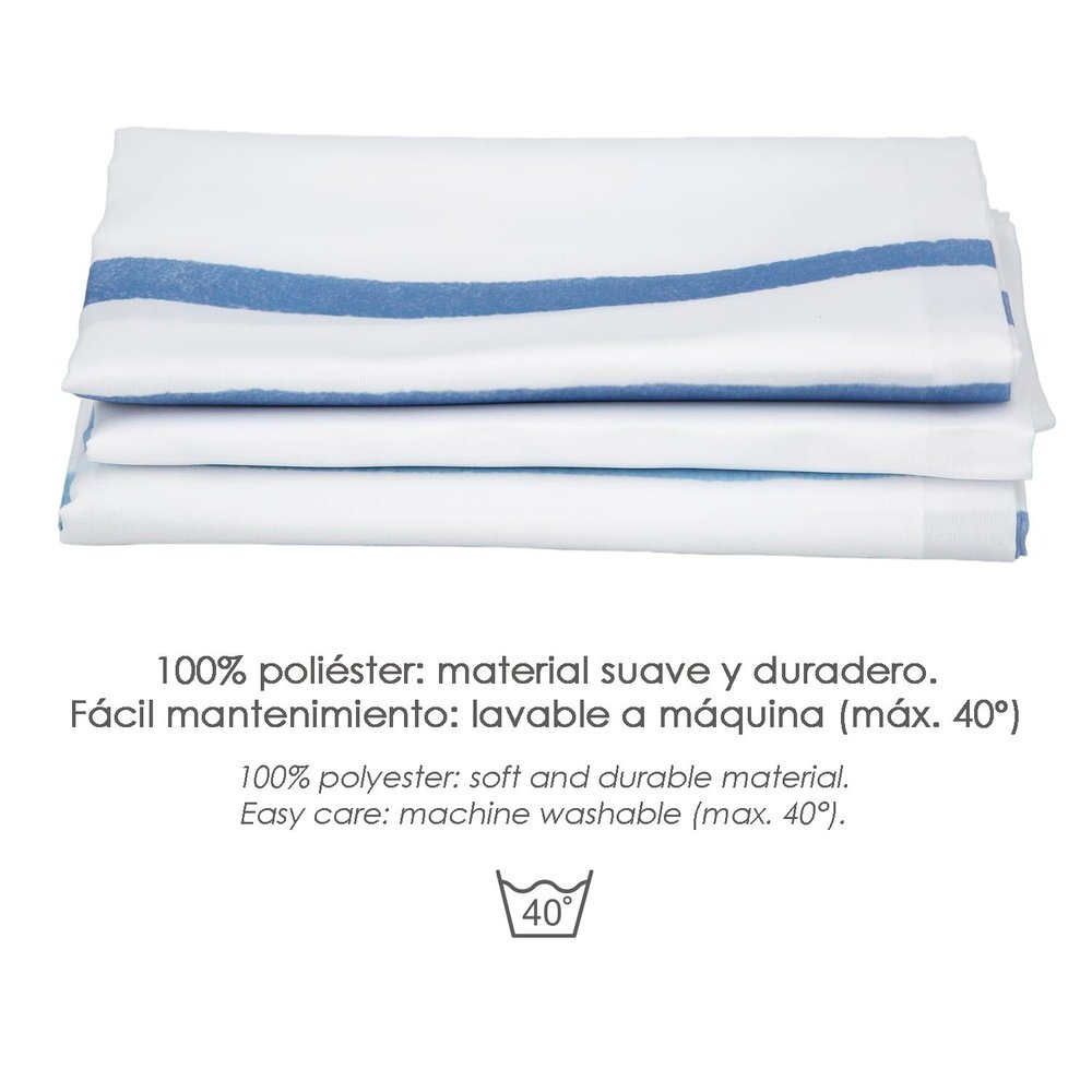 Cortina Ducha Rayas Azules 180x200 cm. Impermeable 3 Cortina Ducha Rayas Azules 180x200 cm. Impermeable