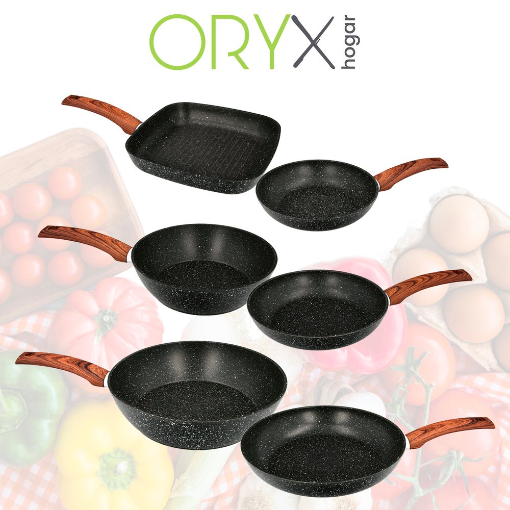 Sarten Aluminio Forjado Antiadherente Ø 24 x 7 cm. Mango Engomado / 5 capas / Acabado Piedra / Apta Para Todo Tipo de Cocinas 8 Sarten Aluminio Forjado Antiadherente Ø 24 x 7 cm. Mango Engomado / 5 capas / Acabado Piedra / Apta Para Todo Tipo de Cocinas