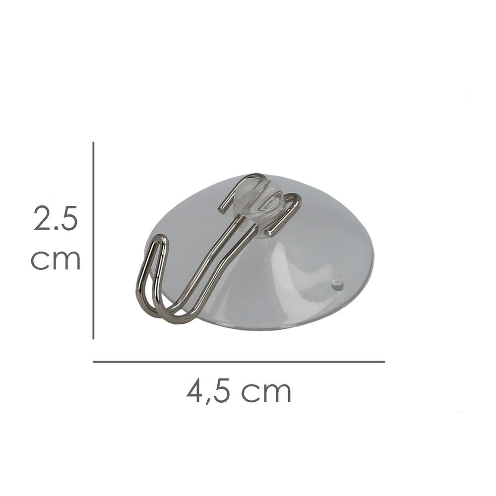 Colgador Oryx Ventosa 38 mm. (Blister 4 Unidades)