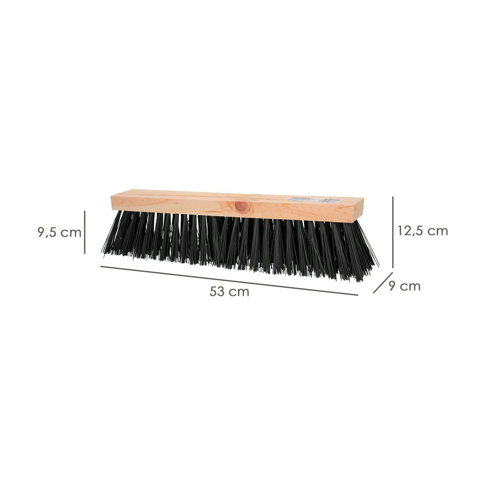 Cepillo Barrendero Industrial Fibra PVC Soporte Madera 50 cm. (Sin Mango) 2 Cepillo Barrendero Industrial Fibra PVC Soporte Madera 50 cm. (Sin Mango)