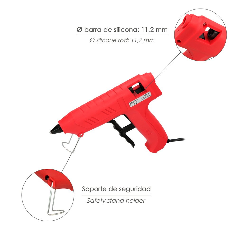Pistola Termocolante Wolfpack-IDE 100 W. / 11,5 mm. Industrial 3 Pistola Termocolante Wolfpack-IDE 100 W. / 11,5 mm. Industrial
