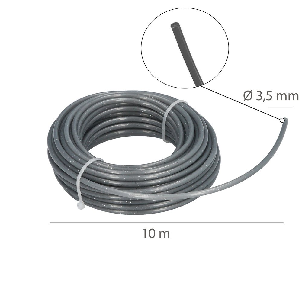 Hilo Nylon/Aluminio Redondo Profesional Ø 3,5 mm. (Rollo 10 metros) 2 Hilo Nylon/Aluminio Redondo Profesional Ø 3,5 mm. (Rollo 10 metros)