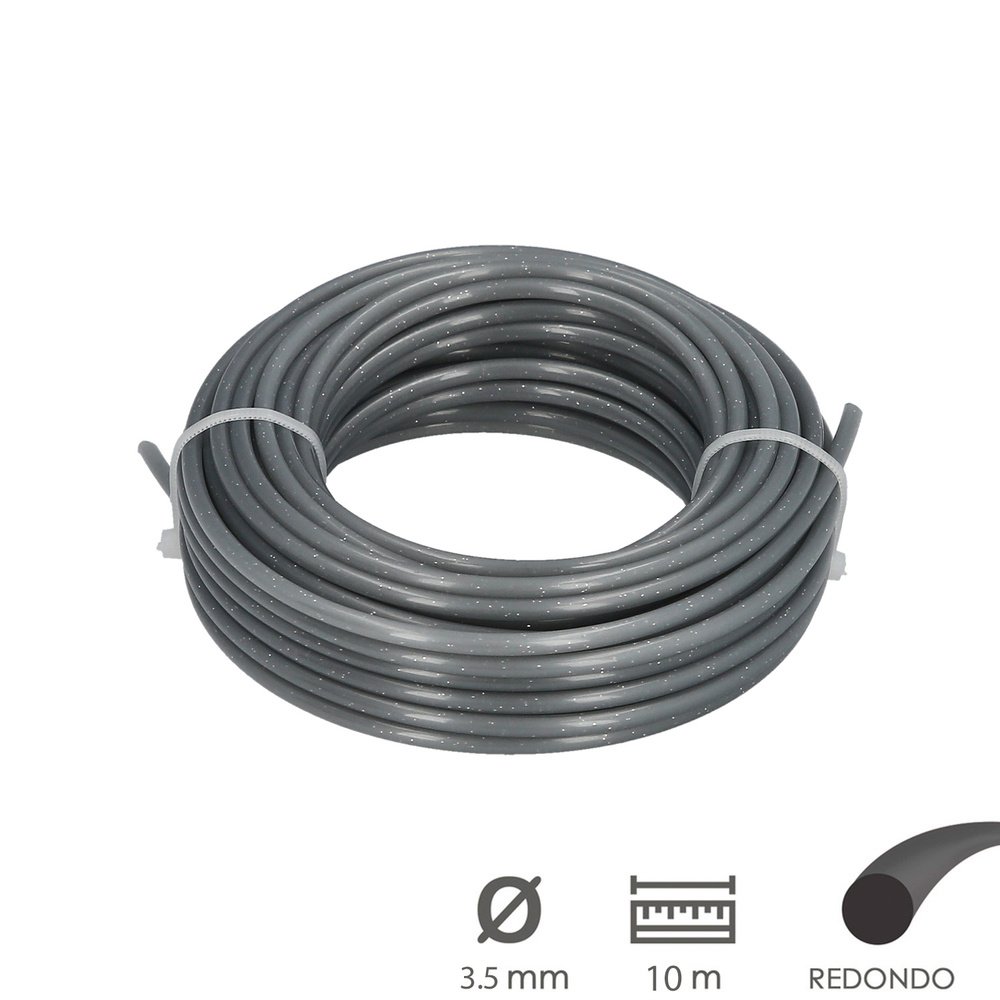 Hilo Nylon/Aluminio Redondo Profesional Ø 3,5 mm. (Rollo 10 metros) 3 Hilo Nylon/Aluminio Redondo Profesional Ø 3,5 mm. (Rollo 10 metros)