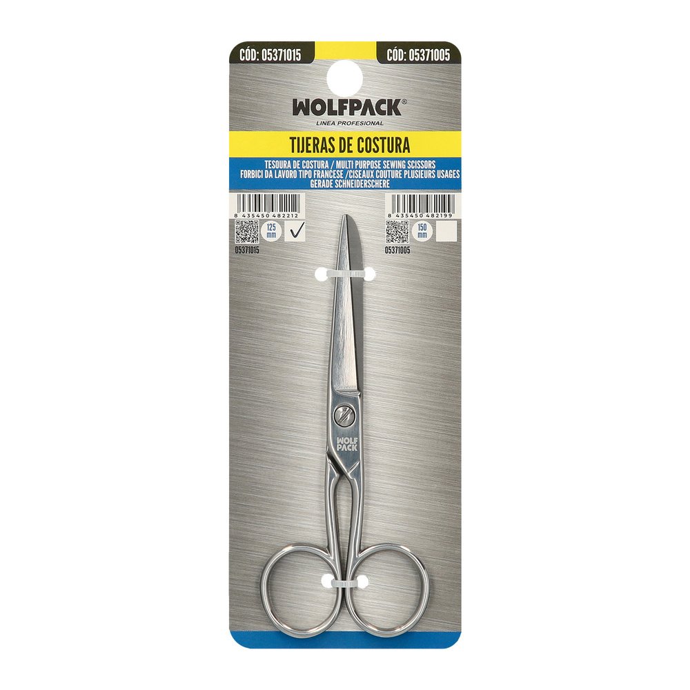 Tijera Costura 5,0" / 125 mm. tijera De Costura Multifunción Acero Inoxidable Ideal Para Cortar Todo Tipo De Telas, Manualidades