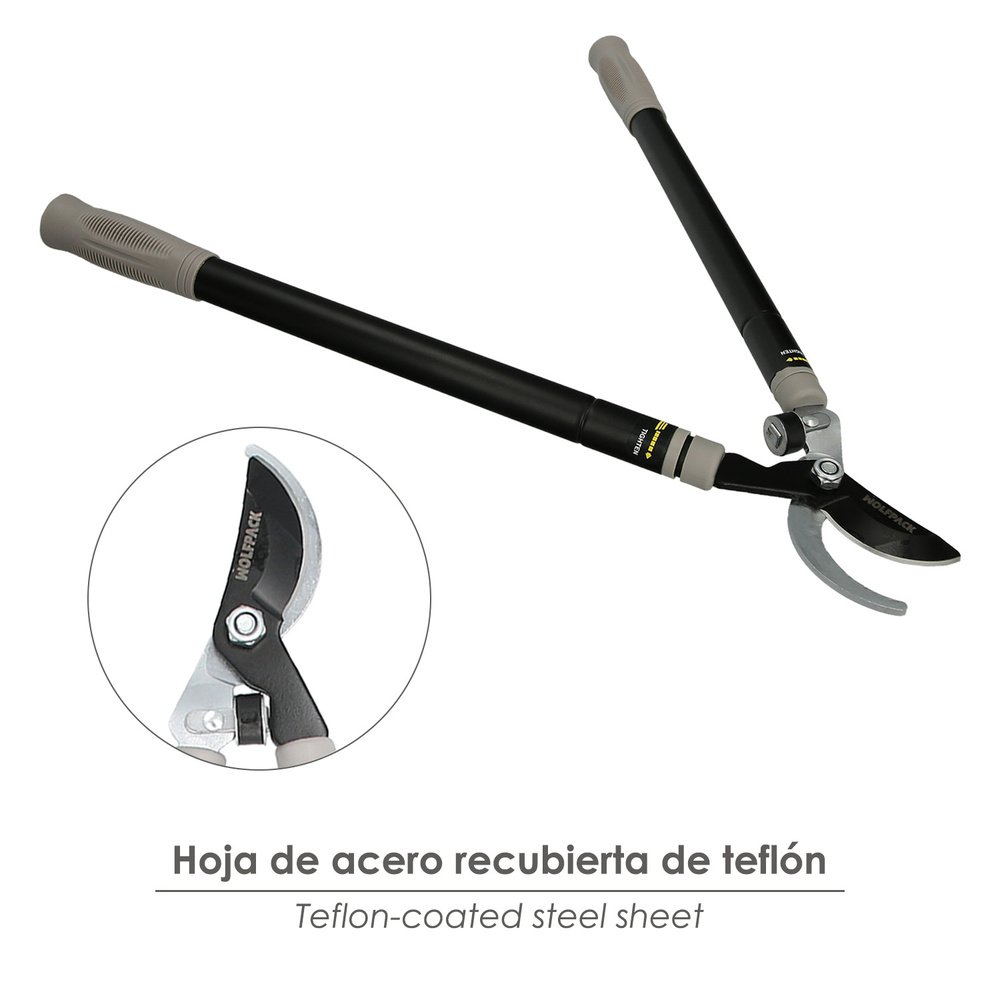 Tijeras Podar Profesional Acero Telescópica 2 Manos 3 Tijeras Podar Profesional Acero Telescópica 2 Manos