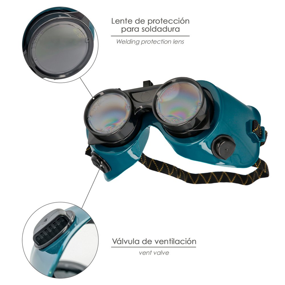 Gafas Soldador Con Lentes Abatibles EN175 3 Gafas Soldador Con Lentes Abatibles EN175