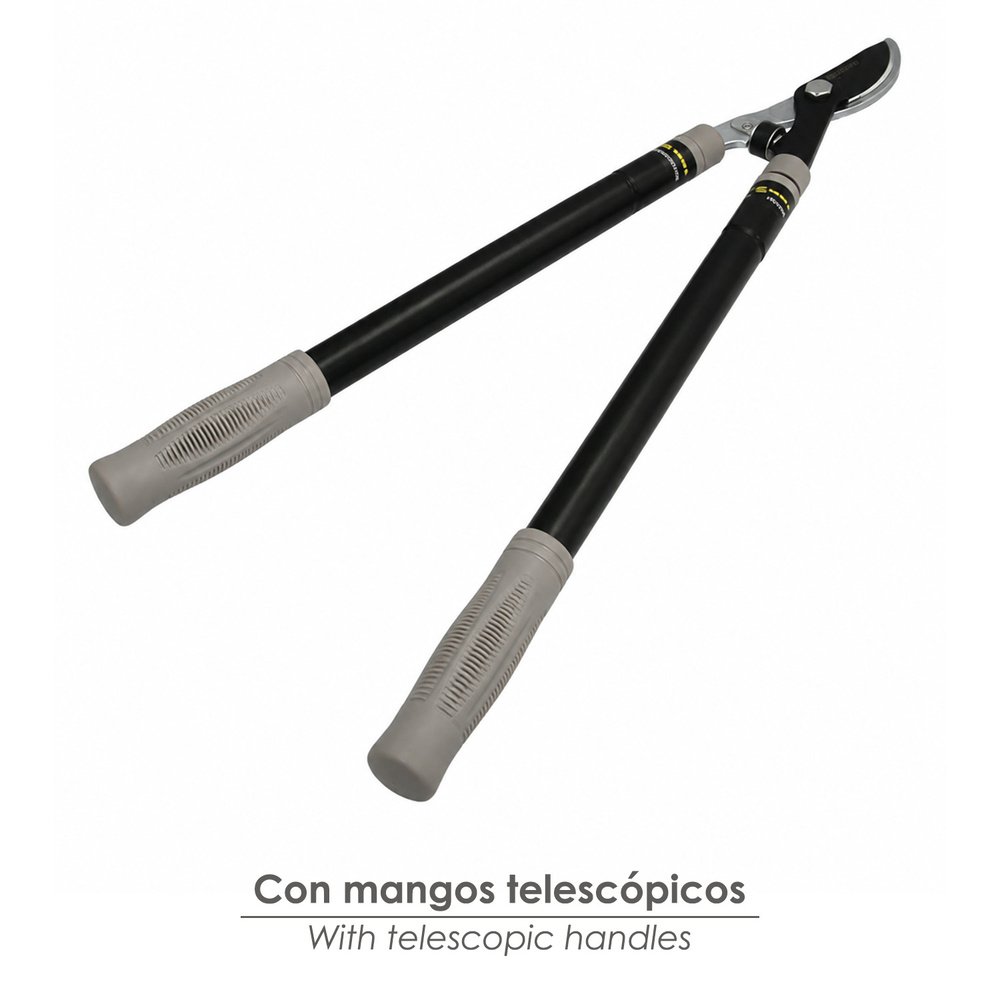 Tijeras Podar Profesional Acero Telescópica 2 Manos 4 Tijeras Podar Profesional Acero Telescópica 2 Manos