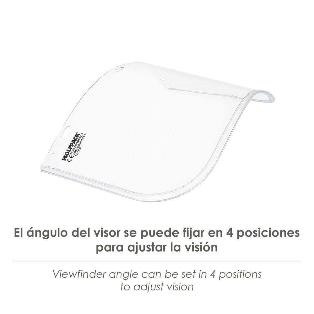 Protector Facial policarbonato Transparente. Recambio