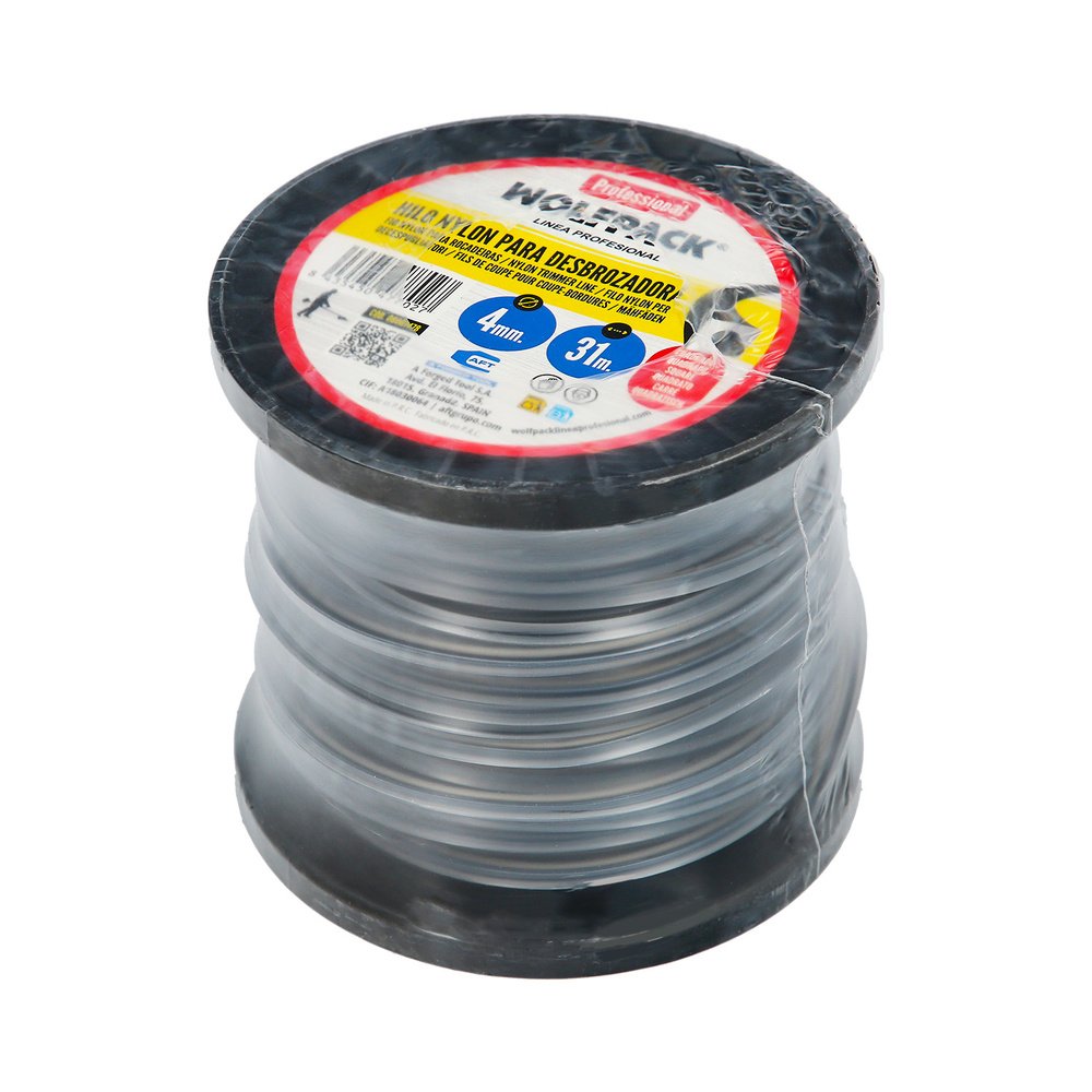 Hilo Nylon Cuadrado Profesional Ø 4,0 mm. (Bobina 31 metros) 5 Hilo Nylon Cuadrado Profesional Ø 4,0 mm. (Bobina 31 metros)