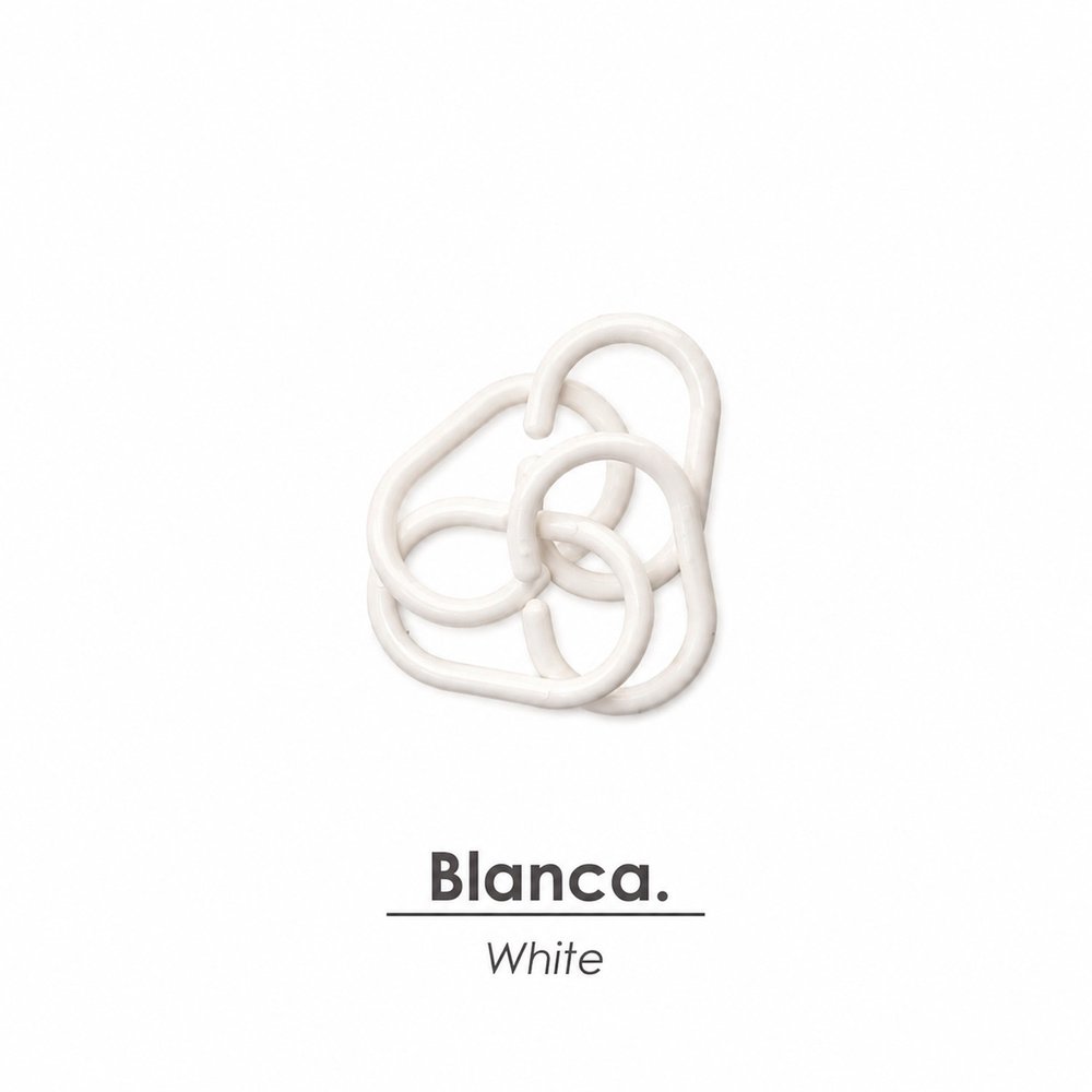 Anillas Para Cortinas de Ducha Oval. Anilla Baño Oval 18 mm. Blanca (Bolsa 100 Unidades) 4 Anillas Para Cortinas de Ducha Oval. Anilla Baño Oval 18 mm. Blanca (Bolsa 100 Unidades)